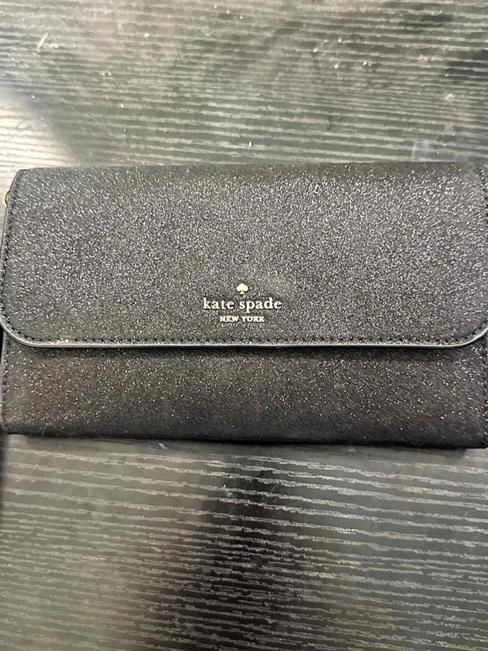 kate spade new york Black Wristlet Wallet Like New